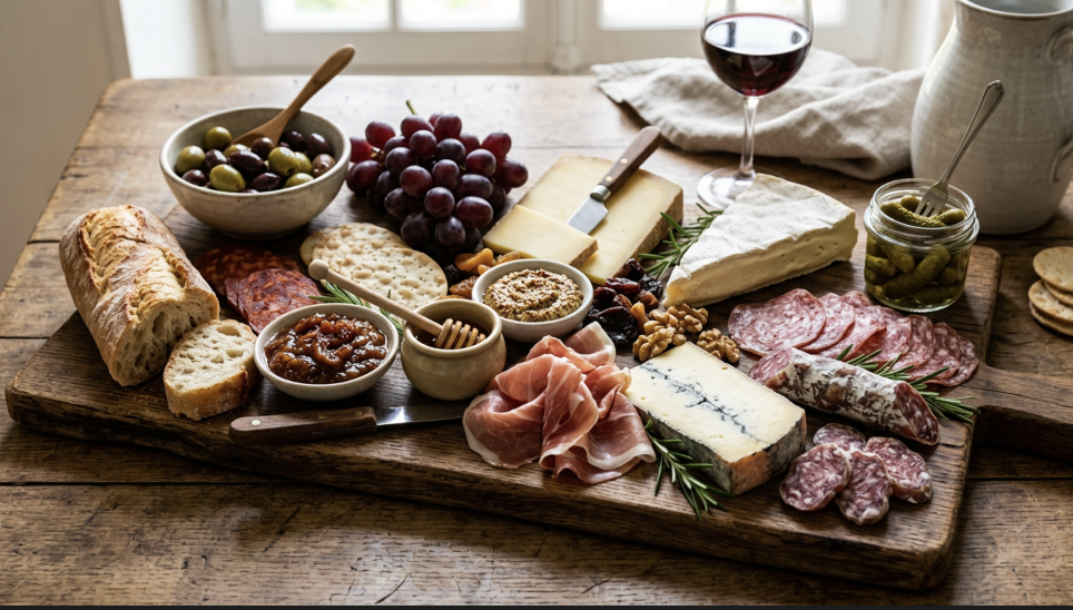 Planchette fromages et charcuterie & dégustation